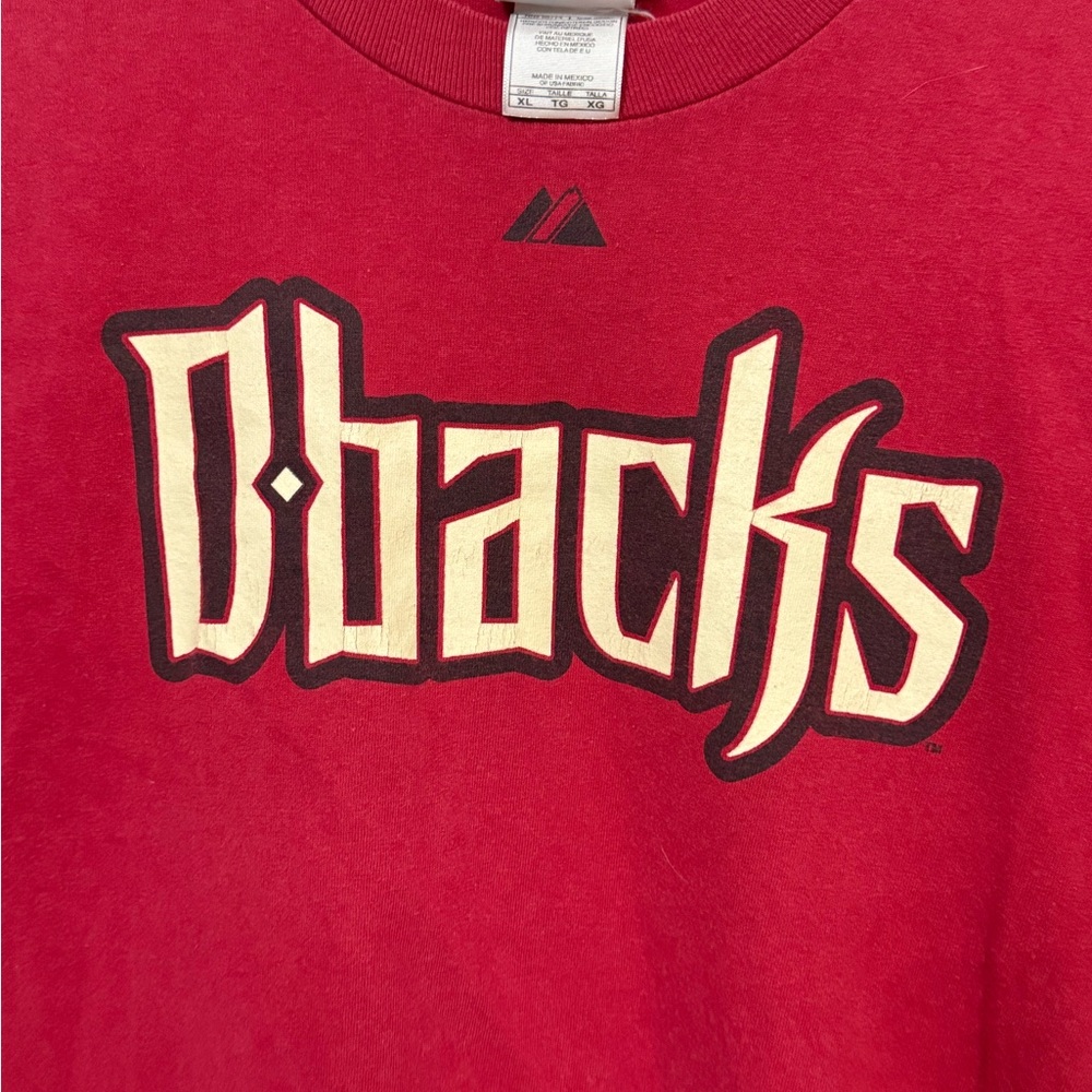 Y2K Retro MLB Arizona Diamondbacks Byrnes #22 Men's XL Red D-backs T-Shirt - Picture 6 of 6